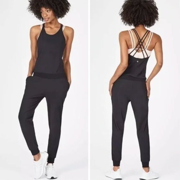 Sweaty Betty Explorer Beautify Strappy Back Jumpsuit (XSmall) yoga athleisure